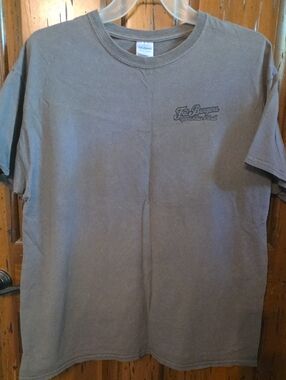 Gildan Fat Burgers Sports Bar Men's Brown Short-Sleeve Logo T-Shirt XL